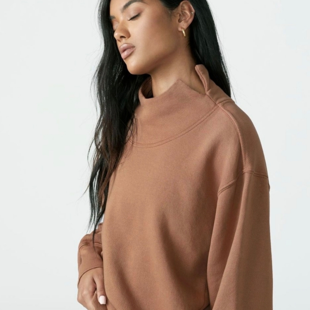 Joah Brown French Terry High Neck Sweatshirt